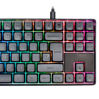 GAMIAC TKL90G Mechanical Keyboard - Kailh Blue - Black / Grey - (ES)