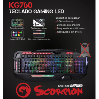 Gaming Scorpion KG760 Membrane Keyboard