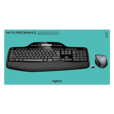 Keyboard + Mouse Logitech Wireless Desktop MK710