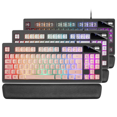 Mars Gaming MKAXES Pink RGB Keyboard