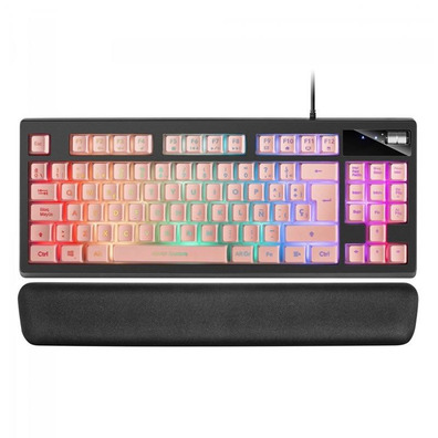 Mars Gaming MKAXES Pink RGB Keyboard