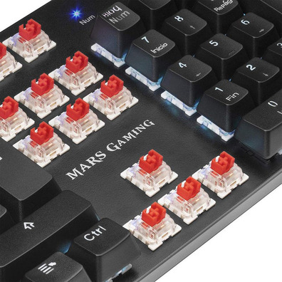 Mars Gaming MK5RES OUTEMU SQ Red Mechanical Keyboard