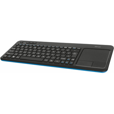 Trust Veza Wireless Multimedia Keyboard with Touchpad