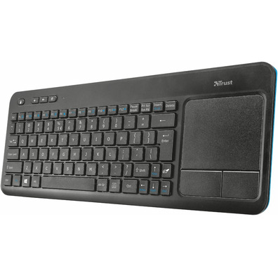 Trust Veza Wireless Multimedia Keyboard with Touchpad