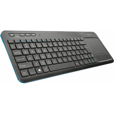 Trust Veza Wireless Multimedia Keyboard with Touchpad