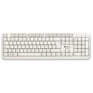 NGS Wired Spike White Keyboard