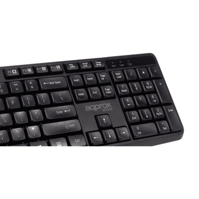 Keyboard   Mouse Approx APPMX330 Wireless USB Black