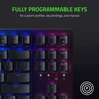 Razer Blackwidow V3 Tenkeyless Yellow Switch Keyboard (Spanish)