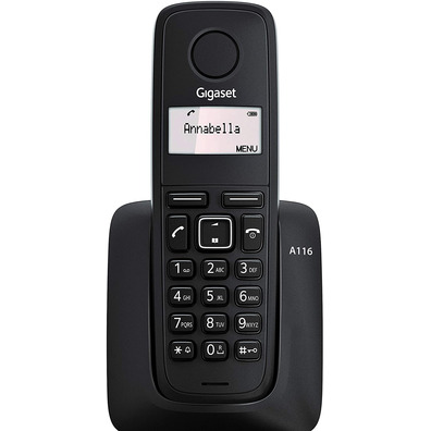 Digital DECT Digital Gigaset A116 Black Phone