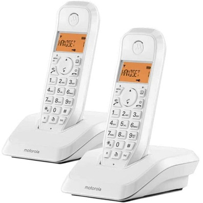 Digital DECT Phone Motorola S1202 White Duo