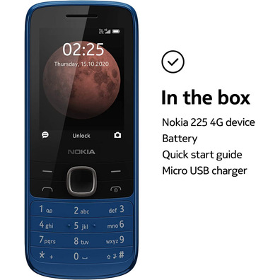 Nokia 225 4G Blue Mobile Phone