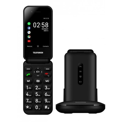 Telefunken S740 Mobile Phone for Black Older People