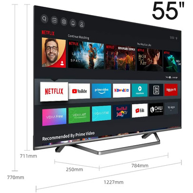 Television Hisense H55U7QF 55 '' ULED Smart TV 4K UHD