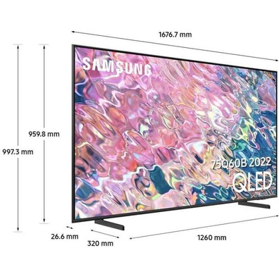 Television Samsung QLED QE75Q60BAU 75 '' Ultra HD 4K SmartTV/Wifi