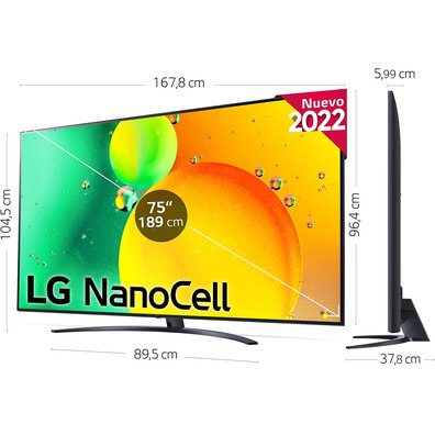 LG NanoCell TV 75nano766qa 75 " Ultra HD 4K/Smart TV/WiFi