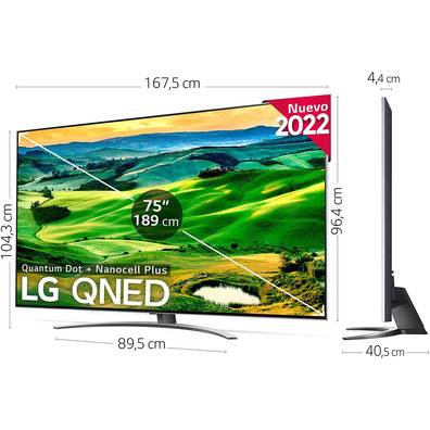 LG QNED TTV 75QNED826QB 75 " Ultra HD 4K/Smart TV/WiFi