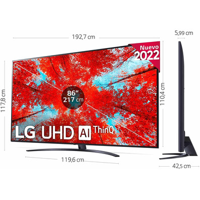 LG UHD TV 86UQ91006LA 86 '' Ultra HD 4K/Smart TV/WiFi