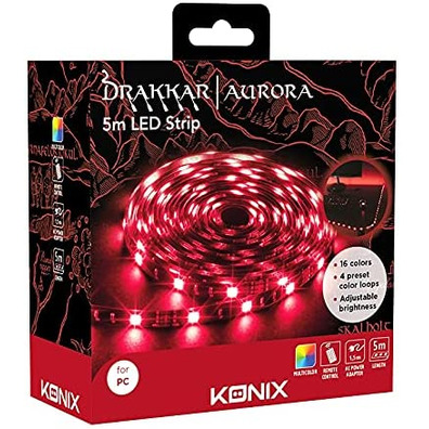 Konix Drakkar Aurora 5m Regulable LED strip