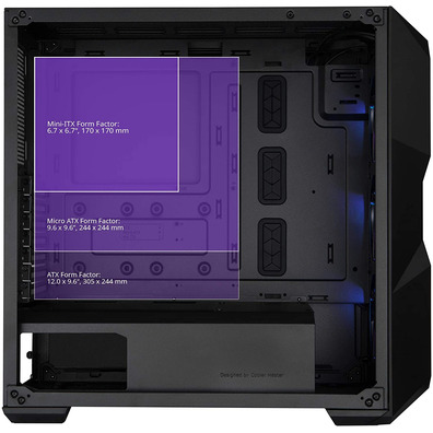 Tower E-ATX Coolermaster Masterbox TD500 Mesh Black