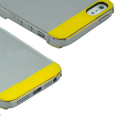 Transparent Plastic Case for iPhone 5/5S Red