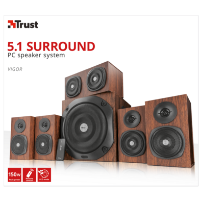 Trust Vigor Wood speakers 5.1 150W RMS