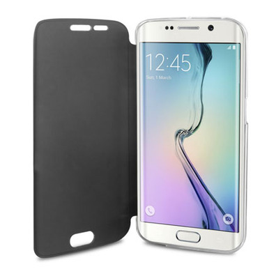 Booklet Touch Sense Transparent Samsung Galaxy S6 Edge Puro