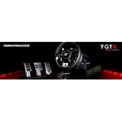 Thrustmaster T-GT II Racing Wheel, With Set of 3 Pedals, Real-Time Force  Feedback, Brushless 40-Watt Motor, Dual-Belt System, Magnetic Technology,  For PS5/PS4/PC