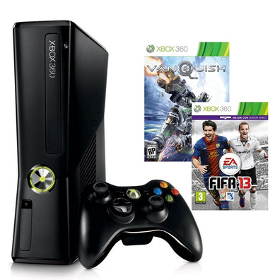 Xbox 360 (4 GB) + FIFA 13 + Vanquish