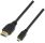 Micro HDMI (D) M to HDMI (A) M Aisens 1.8M Black Cable