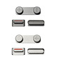 Replacement Button Set iPhone 5S Silver