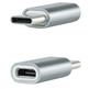 USB-C to Micro USB Nanocable Gray Adapter