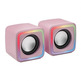 Mars Gaming MSCube 8W 2.0 Pink Speakers