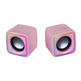Mars Gaming MSCube 8W 2.0 Pink Speakers