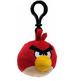 Angry Birds Keychain - Black Red