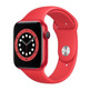 Apple Watch S6 44MM Red with red strap Sport Band M09C3TY/A