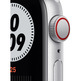 Apple Watch SE GPS/Cellular 40mm Silver Aluminum Case/Nike Sports Platinum Pure And Black Strap