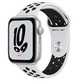 Apple Watch SE Nike GPS 44 mm Aluminium Box in Silver/Sports Correa Nike Black Platinum