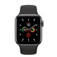 Apple Watch Series 5 44mm GPS Space Grey Aluminium with Black strap Sport MWVF2TY/A