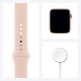 Apple Watch Series 6 GPS 44mm Aluminium Box at Gold/Correa Sports Pink Arena