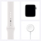 Apple Watch Series 6 GPS/Cellular 40mm Aluminium Box in Silver/White Sports Correa