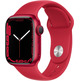 Apple Watch Series 7 GPS 41 mm Aluminium Box in Red/Red Sports Correa