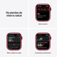 Apple Watch Series 7 GPS 41 mm Aluminium Box in Red/Red Sports Correa