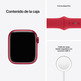 Apple Watch Series 7 GPS 41 mm Aluminium Box in Red/Red Sports Correa