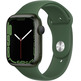 Apple Watch Series 7 GPS 45mm Box Aluminium Green/Green Sports Correa Trebol