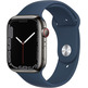Apple Watch Series 7 GPS/Cellular 45 mm Steel Box Graphite/Sports Correa Blue Abyss