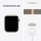 Apple Watch Series 7 GPS/Cellular 45 mm Gold Steel Box/Milanese Correa in Gold