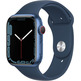 Apple Watch Series 7 GPS/Cellular 45 mm Aluminium Box in Blue/Blue Sports Correa Abyss