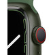 Apple Watch Series 7 GPS/Cellular 45 mm Aluminium Box in Green/Green Sports Correa Trebol