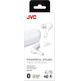 White JVC HA-A7T Bluetooth Headphones