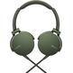 Sony MDR-XB550AP Extra Bass Headphones with Green Microphone